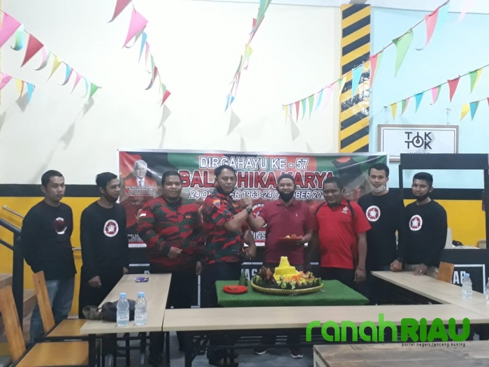 HUT Baladhika Karya ke-57, Depidar Baladhika Riau gelar Syukuran