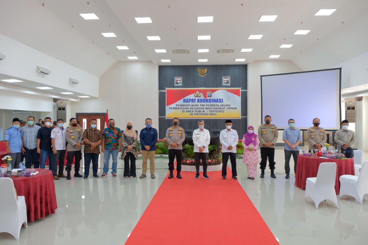 Kapolda Ajak Aktifkan Posko PPKM Mikro di Area Publik dan Kawasan Tertentu se-Provinsi Riau