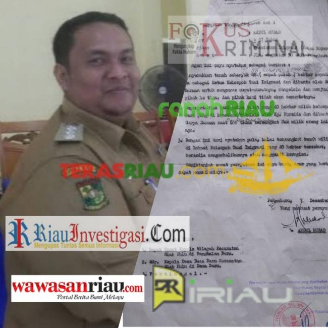 Lahan Diserobot, Mantan Camat Siak Hulu Diduga Kelabui Warga