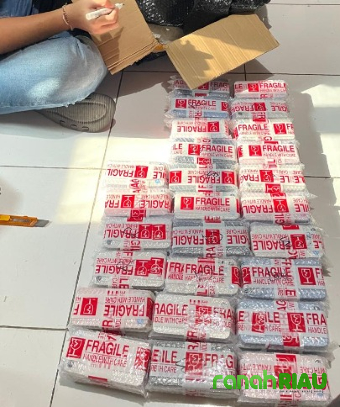 Barang Bawaan Kapal MV.Oceanna 5, Bea Cukai Bengkalis Amankan 652 Unit Hp Illegal dari Malaysia