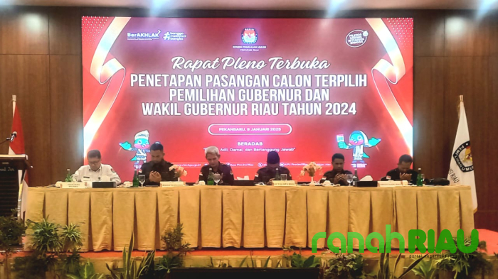 Sahh... KPU Riau tetapkan Abdul Wahid dan SF Hariyanto sebagai Gubenur Riau Periode 2024-2029