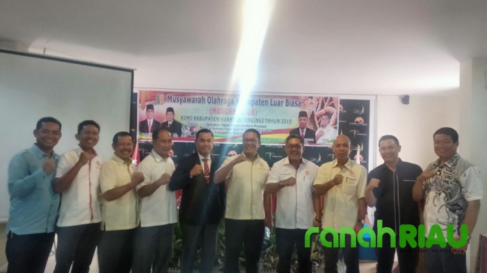 Aris Susanto S.Hut Resmi Jabat Ketua KONI Kuansing, Masa Bakti 2019-2023