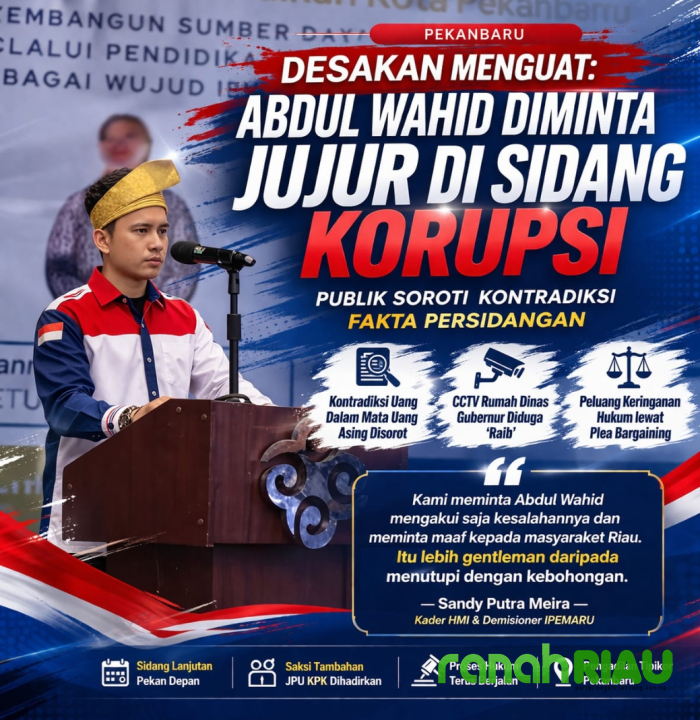 Diseret Fakta Sidang, Aktivis HMI Ultimatum Abdul Wahid: Akui atau Tambah Jerat!
