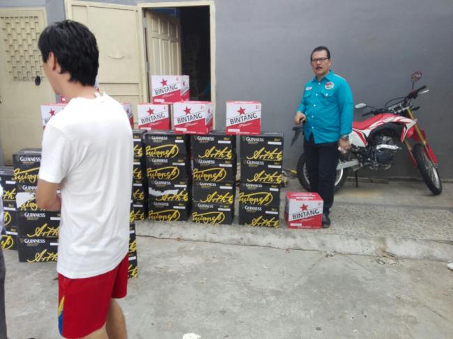 732 Botol Minuman Keras diamankan Polres Kuansing