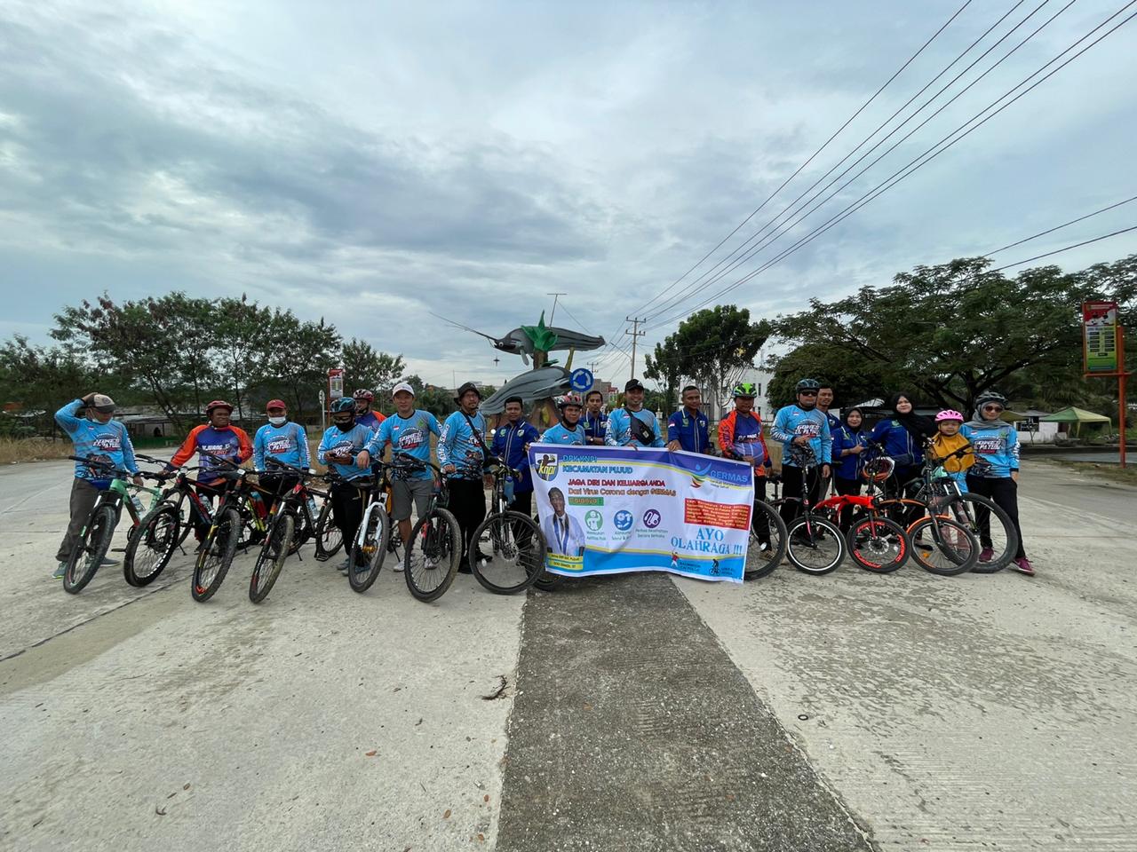 KNPI Kecamatan Pujud Nyatakan Sikap Dukung GERMAS dan Gowes Bersama El Patuna