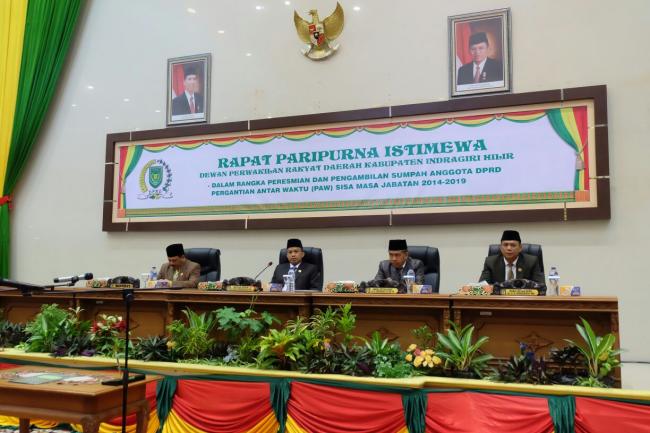 Ketua DPRD Inhil Sedih Saat Mengucap Nama Almarhum Malian Gazali