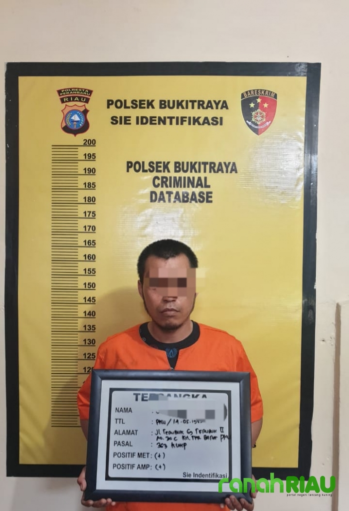 Salah Seorang Wanita, Empat Tersangka Curat Telah Diamankan Polsek Bukit Raya