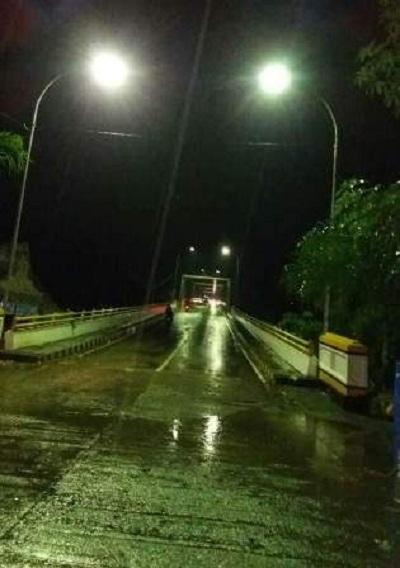 Habis Gelap Terbitlah Terang, Penerangan di Jembatan Rumbai Jaya Kembali Aktif