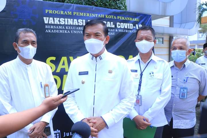 Wali Kota Pekanbaru targetkan 100 ribu vaksinasi dalam satu bulan