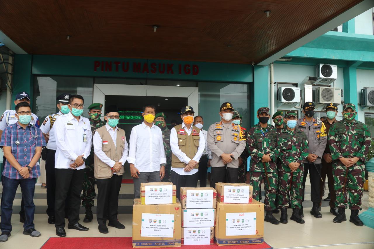 Gugus tugas Covid-19 Provinsi Riau tinjau Pelaksanaan PSBB di Dumai