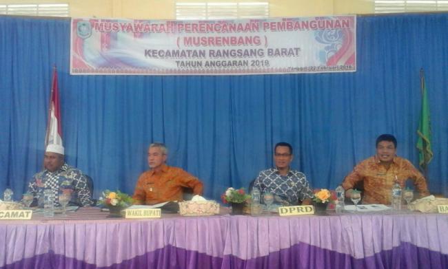Buka Musrenbang di Rangsang Barat, Wabup Meranti berharap ada gagasan Bernas