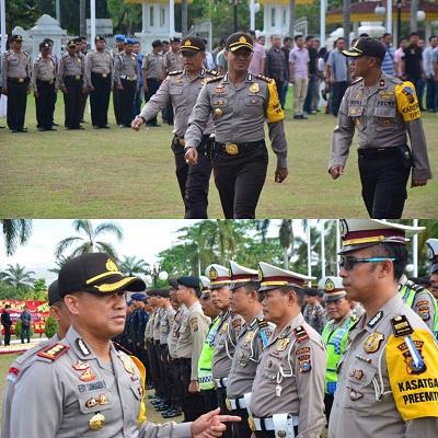 Wakapolresta Pekanbaru Pimpin Apel Pengamanan Pelantikan Kepala Daerah