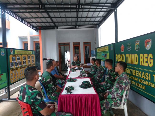  Ini Pesan Dansatgas TMMD Kodim 0507/Bekasi, briefing pagi 