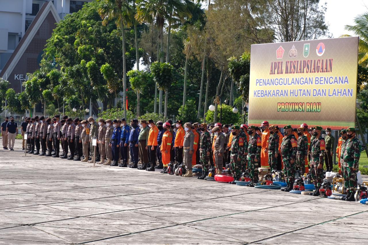 Pangdam I/BB Pimpin Apel Kesiapsiagaan Penanggulangan Karhutla