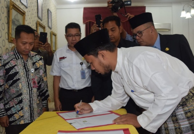 Rokan Hilir,  Perdana tandatangani Naskah Perjanjian Hibah Daerah