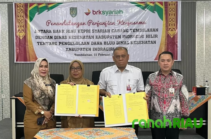 Dinas Kesehatan Inhil Gandeng BRK Syariah dalam Pengelolaan Dana