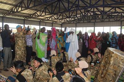 Tim Marawis Satgas Indobatt-03 Meriahkan Acara Perjanjian Perdamaian