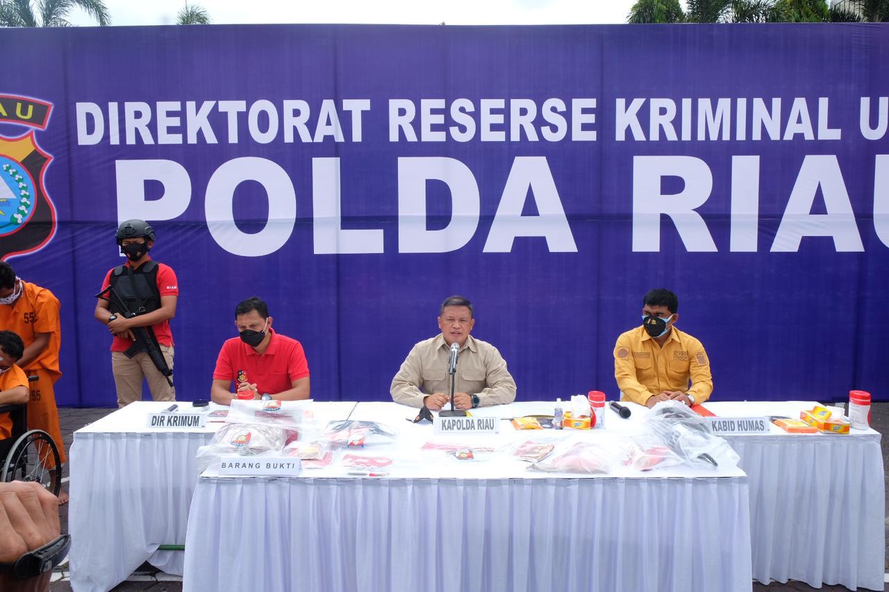 Polda Riau Berhasil Ungkap Kasus Curas Terhadap Korban M. Al Hadar