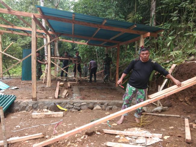 Dansatgas: Pembangunan Kantin Sudah Sampai Pengerjaan Atap