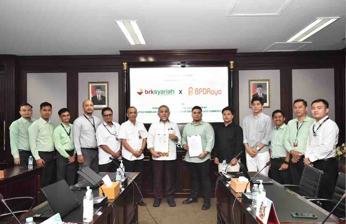 Kolaborasi BRK Syariah dan BPDRaya Permudah Transaksi Pembayaran SIPLah