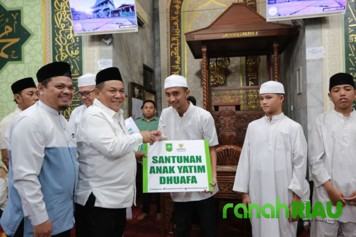 Wagub Riau serahkan bantuan kemitraan Bank Riau Syariah untuk Masjid Nurul Ibadah