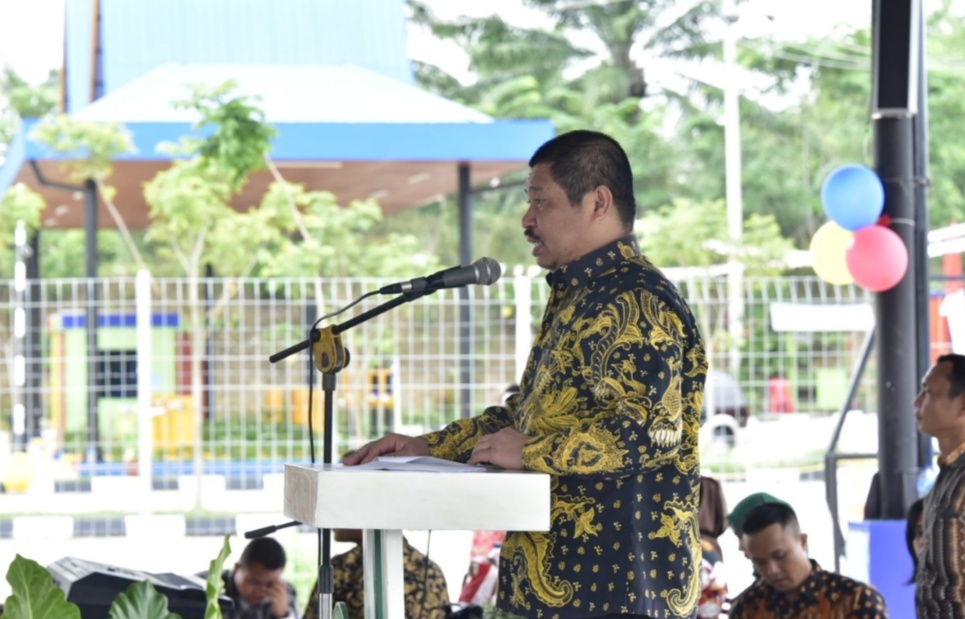 Bupati Bengkalis Hadiri HUT ke-1 Waterpark Harationica Duri