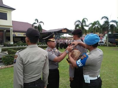 Pembukaan Bintradisi dan Orientasi Bintara Remaja, Kapolres Kampar Langsung Pimpin Upacara