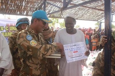 Pasukan Garuda Bantu Masyarakat Desa Krinding di Sudan 