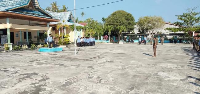 Kantor Camat Bantan Melaksanakan Apel rutin Setiap Bulan se-Kecamatan Bantan