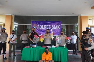 Pelaku Penganiayaan Korbannya Meninggal Dunia Dibekuk Satreskrim Polres Siak