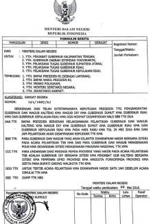 Gubri Dilantik Presiden Bersama Tiga Gubernur dan Seorang Wagub