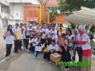 Ajak Masyarakat Ciptakan Pemilu damai, PWI Riau gelar Jalan Santai