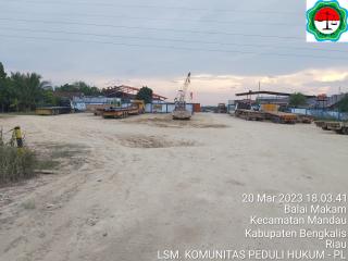 Diduga ada persekongkolan Dishub Bengkalis dan PT BOHAI