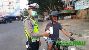 Satlantas Polres Kuansing, Peduli Kesehatan Masyarakat