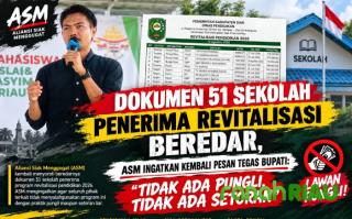 Dokumen 51 Sekolah penerima Revitalisasi beredar, ASM ingatkan kembali pesan tegas Bupati