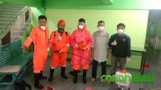 LazisMU Pekanbaru lakukan penyemprotan desinfektan ke beberapa lokasi