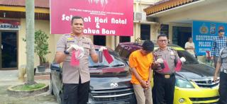 Ungkap Perampokan Driver Online, Polsek Tampan gelar Konferensi pers