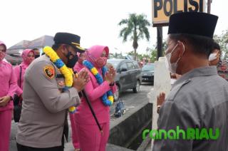 Kunker di Polsek Merbau, Kapolres Meranti minta Personil antisipasi terjadinya Karhutla