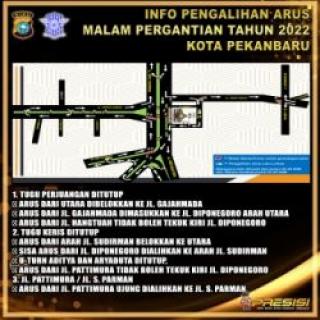 Antisipasi kerumunan, Polresta Pekanbaru tutup alih akses jalan