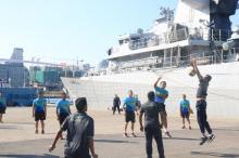 Wahh..Ini Seru, Pasukan Garuda Bersama Pasukan Bangladesh tanding Voli..