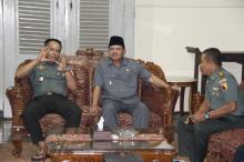 Danrem 082/CPYJ Sambut Kunjungan Pangdam V/Brawijaya