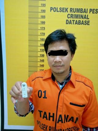 Pelaku Penipuan di Amankan di Polsek Rumbai Pesisir