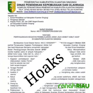 Beredar Surat Edaran Libur Sekolah pada Hari Senin, Kadis Pendidikan: Itu Tidak Benar