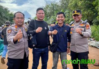 Pengamanan Aksi Damai di Rupat, HPMR Bersama Masyarakat Apresiasi Kepada Kapolres Bengkalis