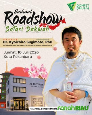 Dompet Dhuafa Riau Hadirkan Ustadz Jepang, Ajak Wakaf Masjid di Chiba