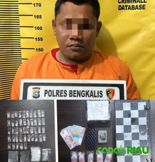 Seorang Pengedar Sabu di Ringkus Satnarkoba Polres Bengkalis