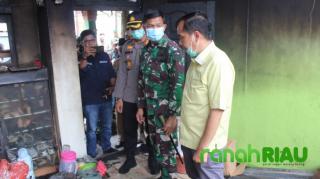 Dandim 0314, Kapolres, dan Ketua DPRD Inhil Tunjukan Jiwa Simpatik ke Korban Kebakaran