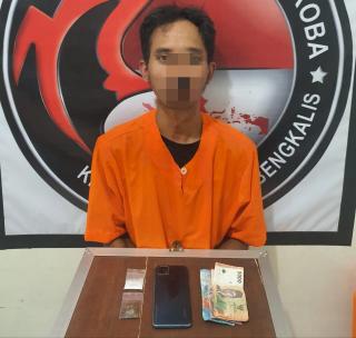 Satresnarkoba Polres Bengkalis Tangkap Pengedar Sabu dan Ganja Kering