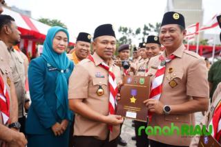 29 Anggota Pramuka Riau Terima Tanda Penghargaan pada Hari Pramuka ke-64