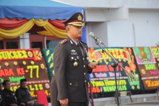 Kapolres Bengkalis Pimpin Upacara HUT Bhayangkara ke-77